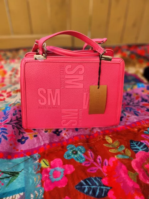 Steve Madden  Bright Pink Bmateo Satchel Bag/Crossbody