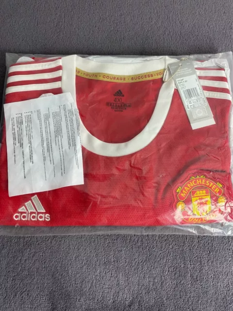 Manchester United Herren Trikot 2021/2022 Heim ManUnited Home 4XL XXXXL NEU