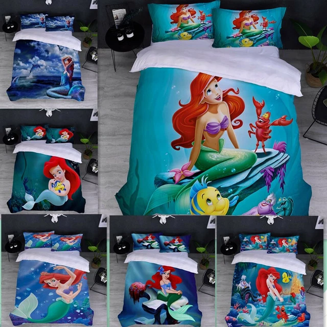 ARIEL THE LITTLE Mermaid Collection Single/Double/Queen/King Bed Quilt