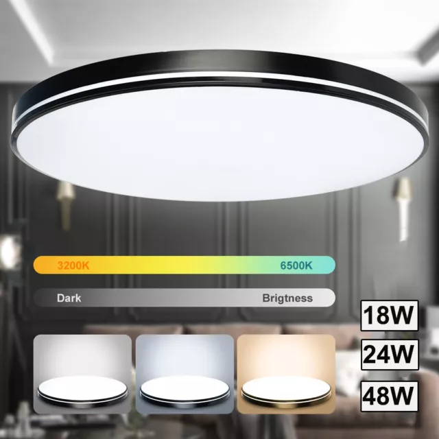 LED Deckenleuchte Dimmbar Wohnzimmer Moderne Deckenlampe Badleuchte Küchen Lampe