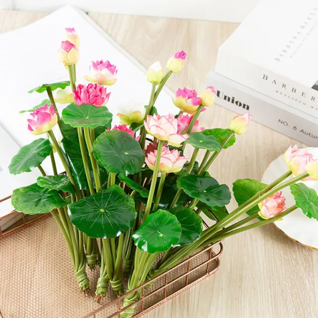 Lotus Simulation Künstliche Blume Seerose Mikrolandschaft Home Pflanzen De RF
