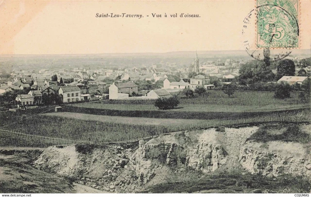 95 SAINT LEU TAVERNY S08039 Vue � Vol d'Oiseau Vue Prise du Champ Macaigne ?