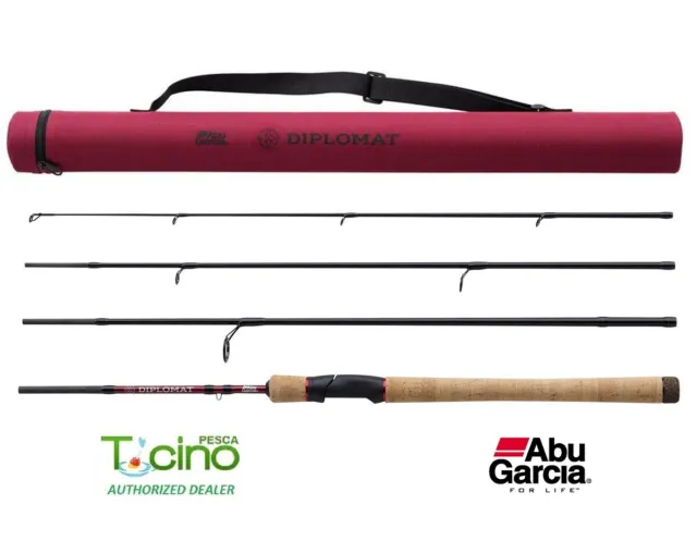 Abu Garcia DIPLOMAT V2 TRAVEL ROD Fishing Rod Spinning Travel Tube Rigid