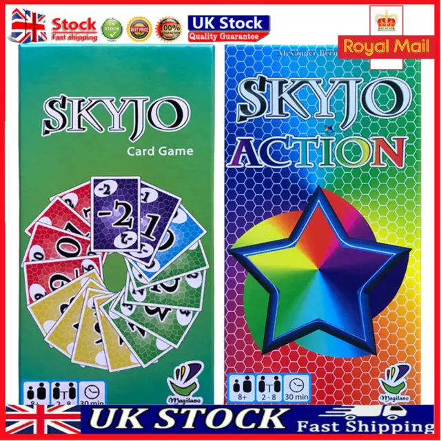 Skyjo Action English Board Game Family Party Card Game Cards