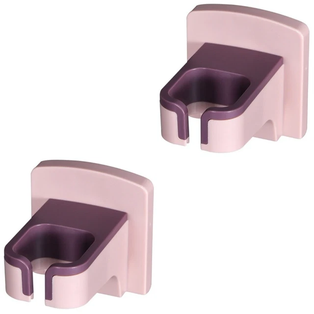 2 Pcs Hair Dryer Storage Holder Bathroom Organizer Wall Mount Blow Aluminum