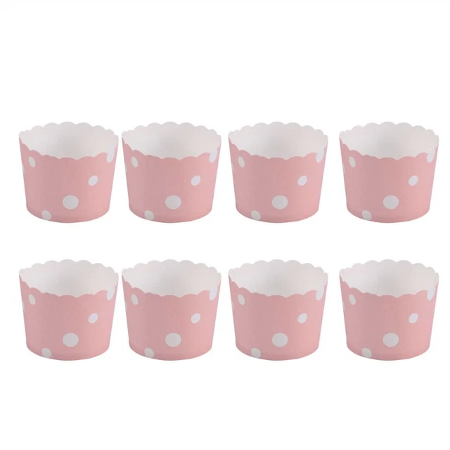 50 piezas Pastel Borde Envoltura Creativa Cupcake Papel Hornear Tazas Boda Kuc