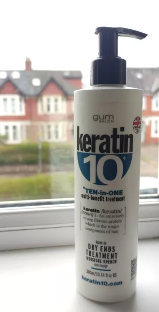 Gum Salon Keratin 10 Multi Benefit Leave In Dry Ends Treatment Moisture Drench