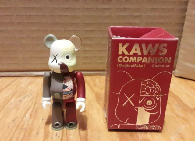 Bearbrick Kaws medicom be@rbrick 100% original fake dissected brown companion