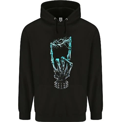 Electric Rock Music Hand Guitar Heavy Metal Childrens Kids Hoodie