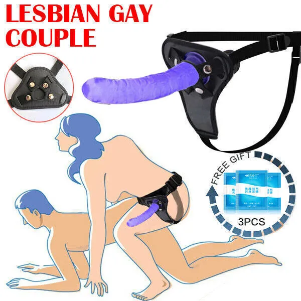 Strap-on Realistic-G-spot-Anal-Dildo-Set-Pegging-Sex-sexy-Toys-Men Women-Couples