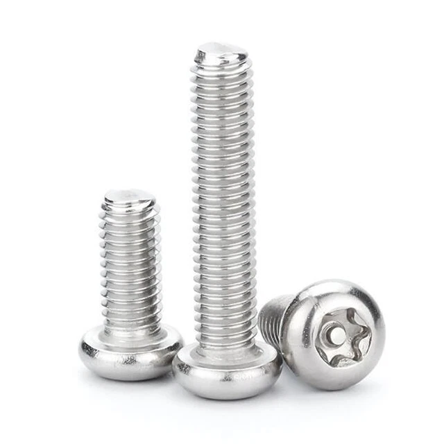M2 - M8 304 Stainless steel Pin Tamper Torx Button Head Security Machine Screws