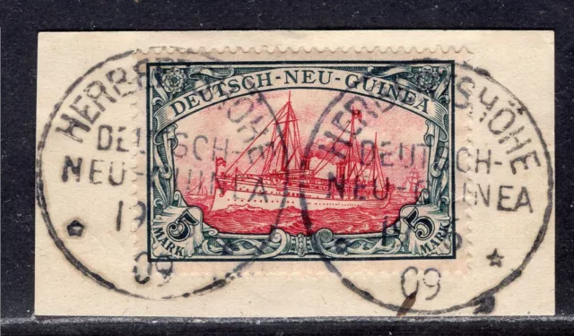 DNG Mi 19 Luxus-Briefstück Herbertshöhe 19.6.09  Attest