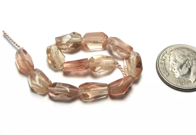 12 pcs OREGON SUNSTONE 8-9mm Nugget Beads AAA NATURAL /N10