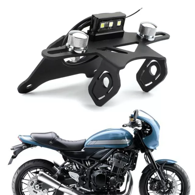 Neuf CNC Moto Support de plaque d'immatriculation Pour Kawasaki Z900RS 18-19 AF