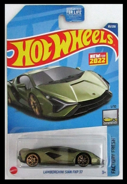 HOT WHEELS GREEN Lamborghini Sian FKP 37 #85 2022 Package Issues $2.99