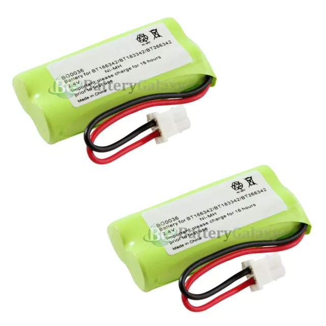 2 NEW Home Phone Rechargeable Battery for AT&T BT166342 BT266342 TL32100 TL90070