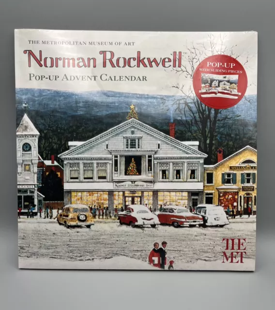 NORMAN ROCKWELL POP Up Advent Calendar Metropolitan Museum Art NEW