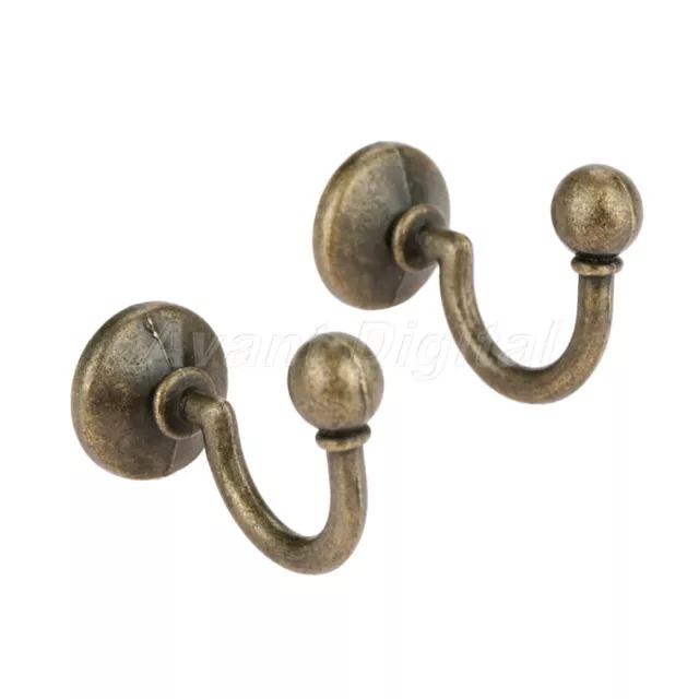 32*23mm Vintage Kitchen Door Wall Hook Coat Hat Clothes Key Towel Hanger Holder