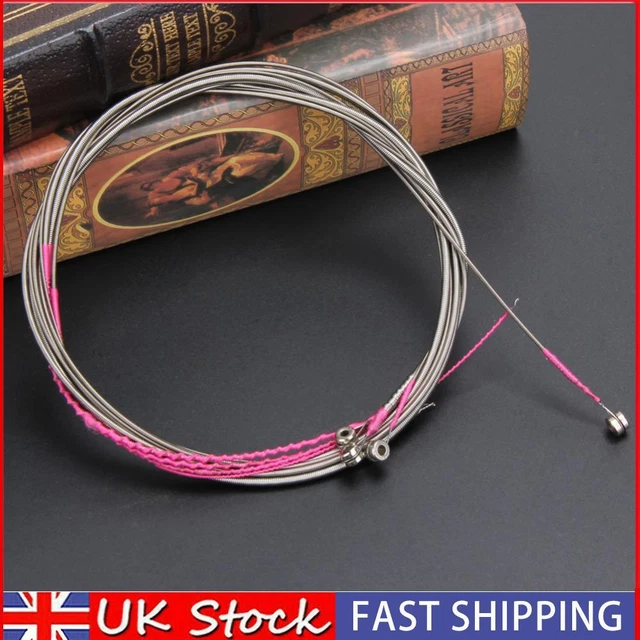 Set/4pcs Stainless Steel Nickel-plated Gauge Strings for Bass Guitar UK