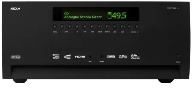 Arcam AVR-600 HDMI 1.4 3D Noir 120 Watts X 7 Canal Cinéma Récepteur Ou Préamp