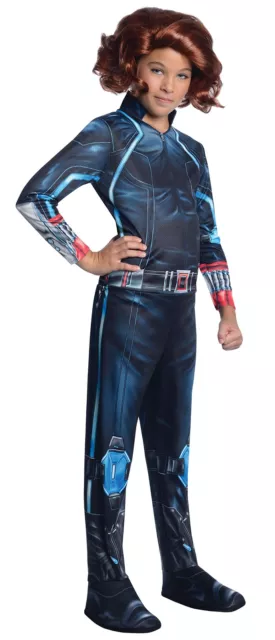 Marvel Avengers Age of Ultron Black Widow Jumpsuit Attached Shoe Covers Child M