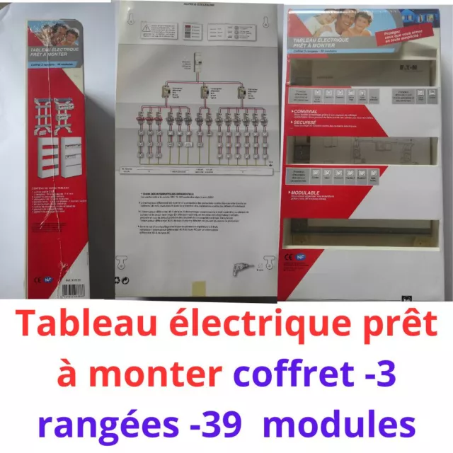 Tableau Électrique - Rangées –39 Modules - Coffret