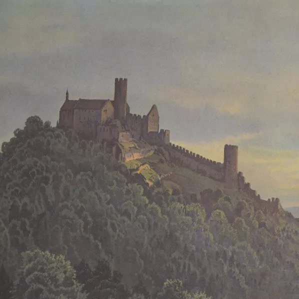 Tableau Château Boesig Chez Hirschberg Plupart Lac (Sudetengau) Velký Bezděz 2