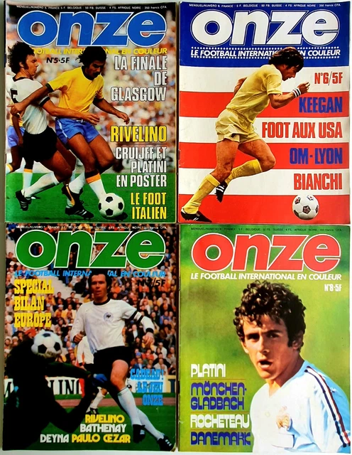 Magazine Onze N°6 1976 – PSG Finale OM-Lyon + Posters Brésil Et Keegan