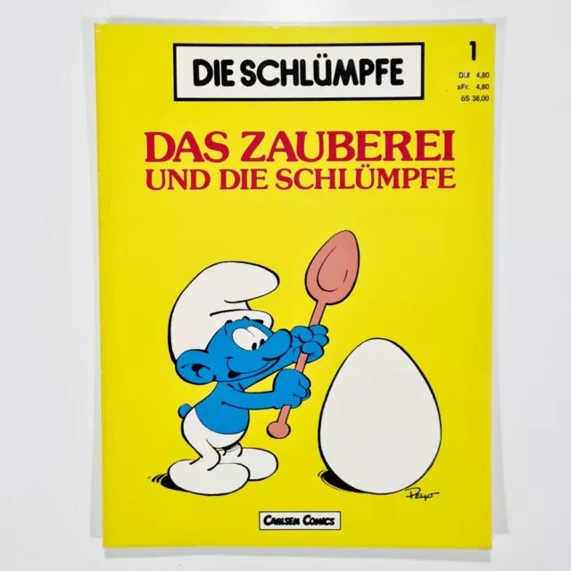 ©1982 Carlsen Comic DIE SCHLÜMPFE Nr. 1 DAS ZAUBEREI dt. SC Z1 Peyo/Schtroumpfs