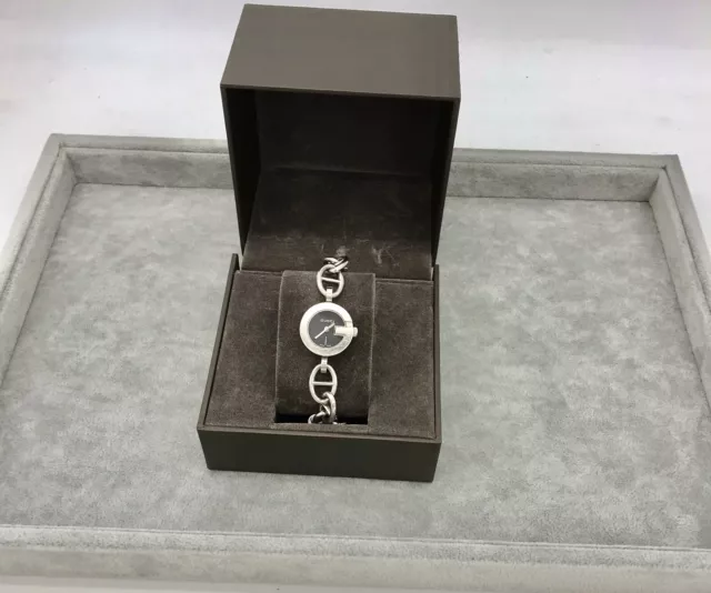 GUCCI WATCH CHARM bracelet style 107 series ladies silver colour
