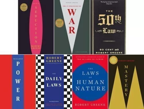 Robert Greene 7 Books Collection Set (Power, Mastery..NEW Paperbck 2022