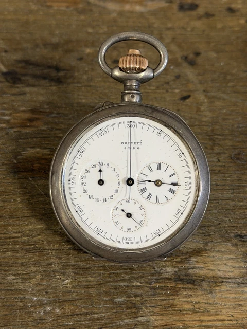 Montre De Poche (gousset) Pour Femme - Argent Vermeil, Chaîne Sautoir - Marque Thibaudeau Besançon, Mouvement Mécanique Manuel - Occasion