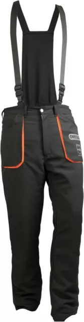 Oregon Yukon (‎295445/XL) Black and Orange Chainsaw Trousers - Size XL