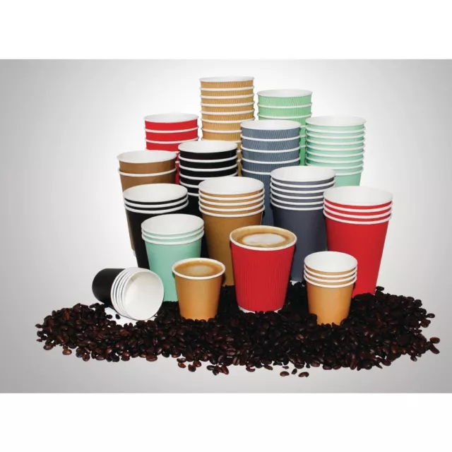 Fiesta Disposable Brown Hot Cups 340ml x1000