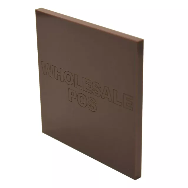 Brown Acrylic Perspex® 543 Plastic / 3mm & 5mm Thickness / Custom Cut to Size