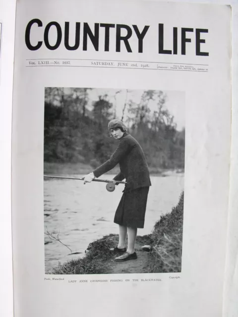 COUNTRY LIFE MAGAZIN 1928 2. Juni Derby Day Chelsea Flower Show Clarendon Oxford