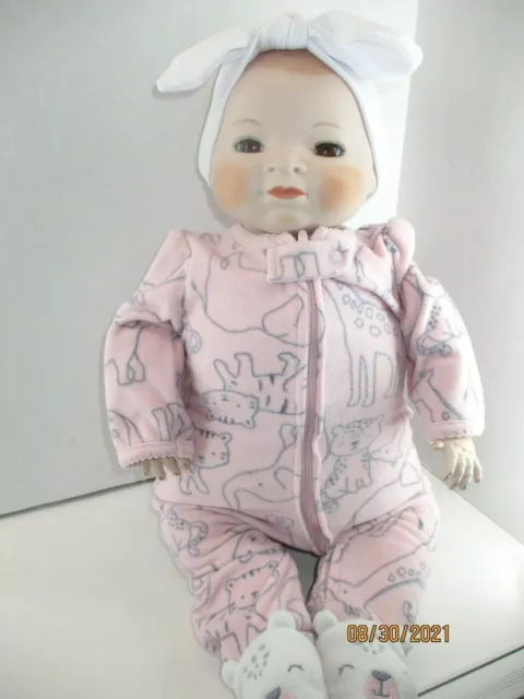 Bisque/ Porcelain Cloth Reproduction Bye-Lo Baby 19” Copr by Grace S Putnam Doll