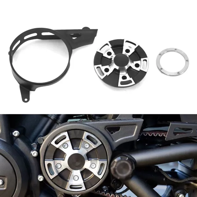 Black Left Sprocket Cover Front Pulley Cover For Harley Nightster 975 RH975 2022