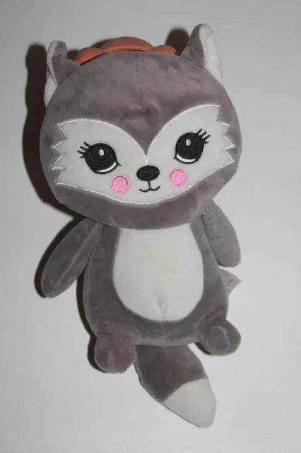 Zeeman  Doudou Peluche Chat  Raton Laveur Gris Blanc  27 Cm Neuf