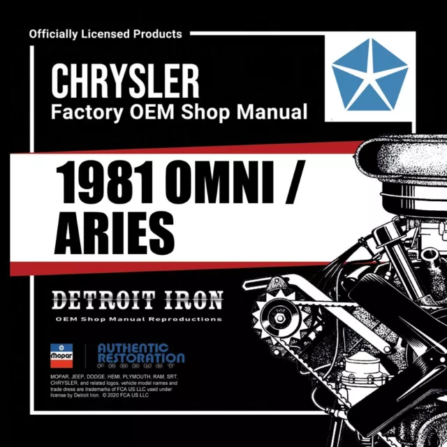 1980 DODGE OMNI Plymouth Horizon Shop Manuals Parts Book Kit