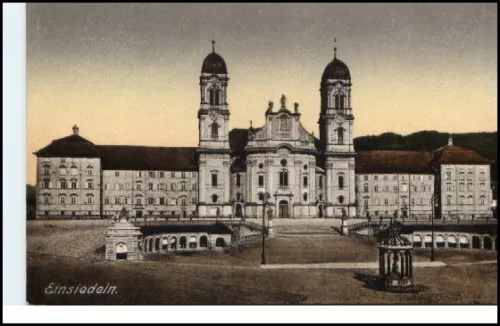 EINSIEDELN Schwyz AK ~1910/20 alte Kloster Ansicht Suisse Switzerland Postcard