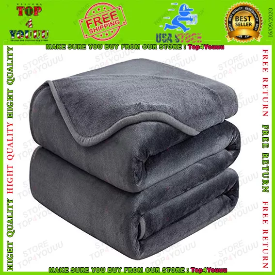 HEAVY THICK BLANKET Winter Warm Mink Blanket For King size Bed 85x93  Wholesale $68.99 - PicClick