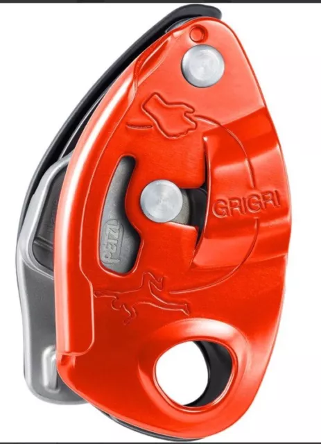 PETZL GRIGRI Belay Device - Belay Device with Cam-Assisted Blocking Sport - RED