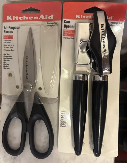KitchenAid 8.72 in. Black All Purpose Shears with Protective