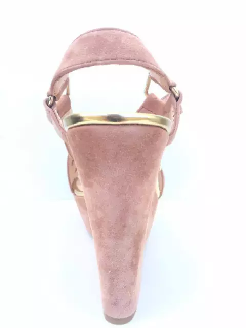 LIU JO ARIANNA 101419 Pink Leather Original Wedge Sandal Shoes Pe $80. ...