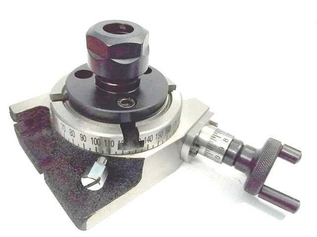 NEW Rotary Table 3" 80 mm with ER-16 & 20 Collet Adapter Milling Machine Tool