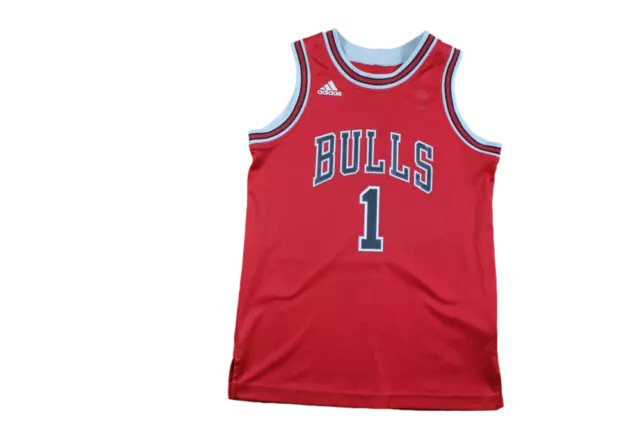 Maillot basket rétro Bulls Chicago N°1 Rose enfant NBA