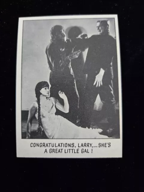 1973 Creature Feature Youll Die Laughing Topps Card Frankenstein Monster 96