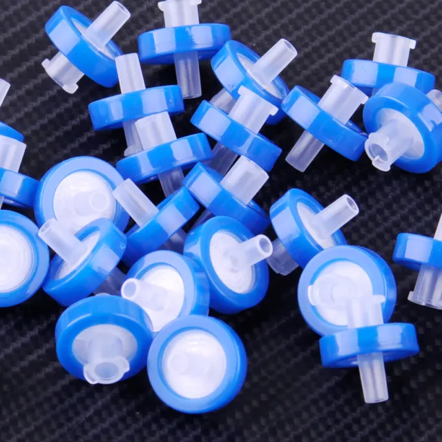 25pcs Syringe Filter 0.22um 13mm Diameter Nylon Disposable Chemistry Lab Ware vt
