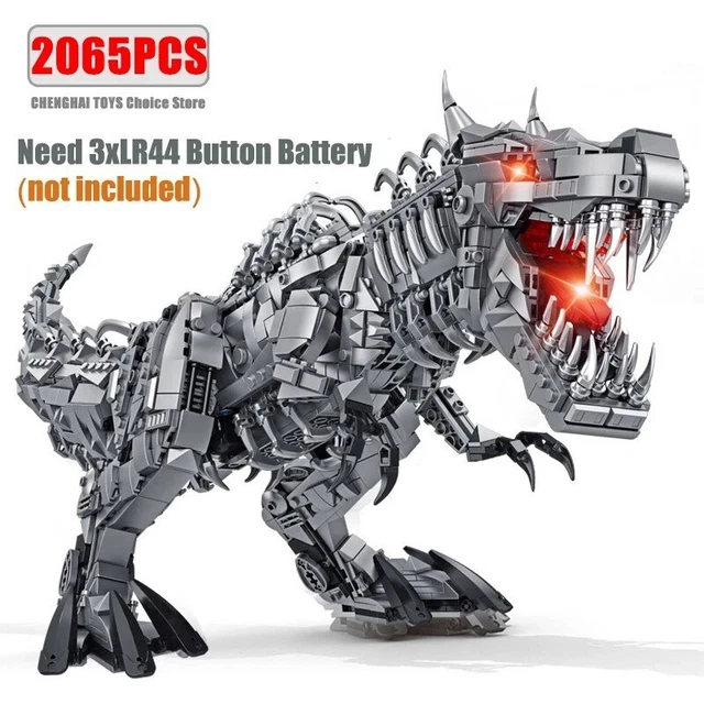 JURASSIC DINOSAUR WORLD Large Mechanical Tyrannosaurus Rex Building ...